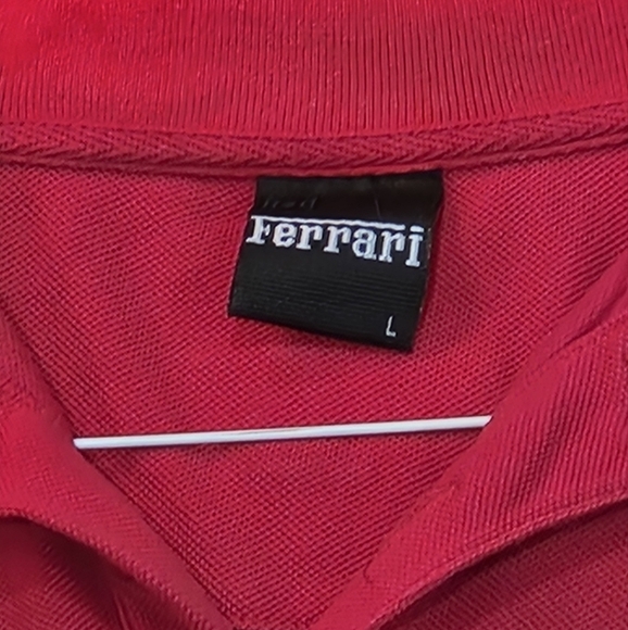 Ferrari Red Polo Shirt for Men Size Large - Picture 4 of 7